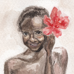 Sophia zhang - The image for Girl wears flower